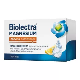 BIOLECTRA Magnesium 365 mg fortissimum citron, 20 stk