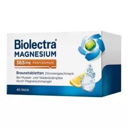 BIOLECTRA Magnesium 365 mg fortissimum citron, 40 stk