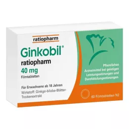 GINKOBIL-ratiopharm 40 mg filmovertrukne tabletter, 60 stk