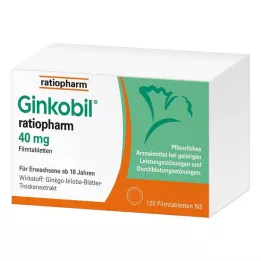 GINKOBIL-ratiopharm 40 mg filmovertrukne tabletter, 120 stk