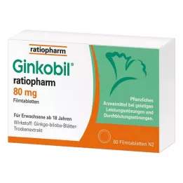 GINKOBIL-ratiopharm 80 mg filmovertrukne tabletter, 60 stk