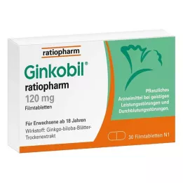GINKOBIL-ratiopharm 120 mg filmovertrukne tabletter, 30 stk