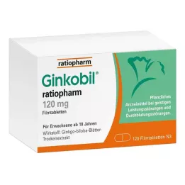 GINKOBIL-ratiopharm 120 mg filmovertrukne tabletter, 120 stk