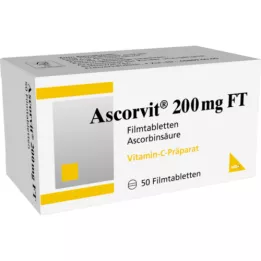 ASCORVIT 200 mg FT filmovertrukne tabletter, 50 stk