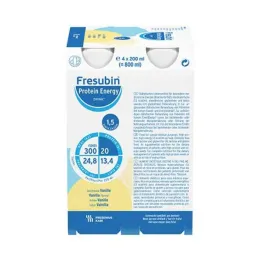 Fresubin Protein Energy Drink Vanilje drikkeflaske, 6X4X200 ml