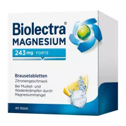 BIOLECTRA Magnesium 243 mg forte Citron Br.-Tabl., 40 stk