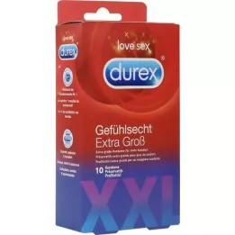 DUREX Ekstra store kondomer med rigtig følelse, 10 stk