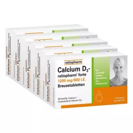 CALCIUM D3-ratiopharm forte brusetabletter, 100 stk