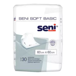 SENI Soft Basic sengebeskyttelsespude 60x60 cm, 30 stk