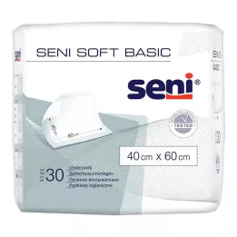 SENI Soft Basic sengebeskyttelsespude 40x60 cm, 30 stk
