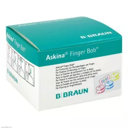 ASKINA Finger Bob farvet, 50 stk