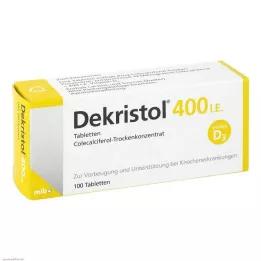 DEKRISTOL 400 IE tabletter, 100 stk