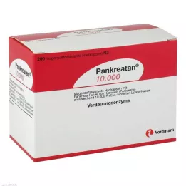 PANKREATAN 10.000 gastro-resistente hårde kapsler, 200 stk