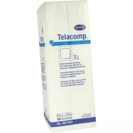 TELACOMP Komprimerer 7,5x7,5 cm 12-fold, 100 stk