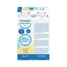 FRESUBIN ENERGY Fiber DRINK Vanilje drikkeflaske 6X4X200 ml