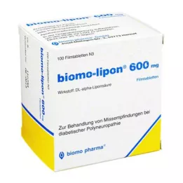 BIOMO-lipon 600 mg filmovertrukne tabletter, 100 stk