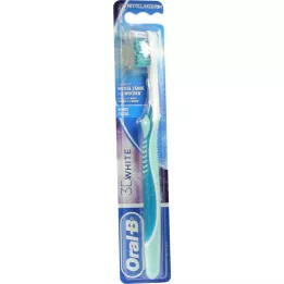 ORAL-B 3D hvid tandbørste medium, 1 stk