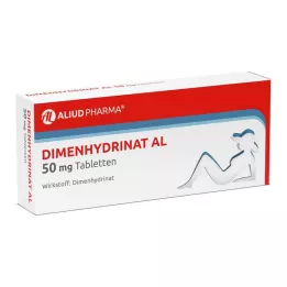 DIMENHYDRINAT AL 50 mg tabletter, 20 stk