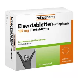 EISENTABLETTEN-ratiopharm 100 mg filmovertrukne tabletter, 100 stk