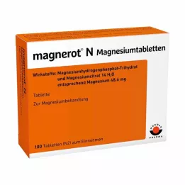 MAGNEROT N Magnesium tabletter, 100 stk
