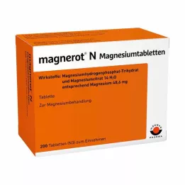 MAGNEROT N Magnesium tabletter, 200 stk