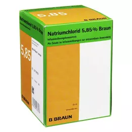 NATRIUMCHLORID 5,85 % Braun Infusion Solution Concentrate, 20X100 ml