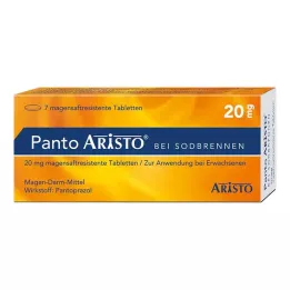 PANTO Aristo mod halsbrand 20 mg mave-resistente tabletter, 7 stk