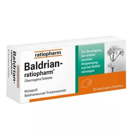 BALDRIAN-RATIOPHARM overtrukne tabletter, 30 stk