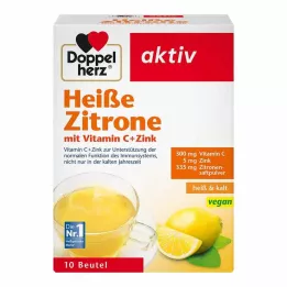DOPPELHERZ varmt citron C-vitamin+zinkgranulat, 10 stk
