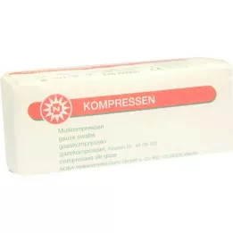 MULLKOMPRESSEN 5x5 cm usteril 8-fold, 100 stk