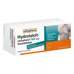 HYDROTALCIT-ratiopharm 500 mg tyggetabletter, 100 stk