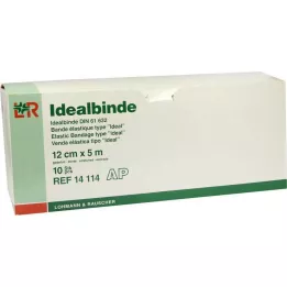 IDEALBINDE Lohmann 12 cmx5 m med løkke, 10 stk