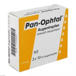 PAN OPHTAL Øjendråber, 3X10 ml