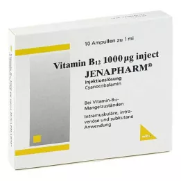VITAMIN B12 1.000 μg Inject Jenapharm ampuller, 10X1 ml