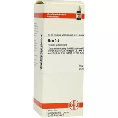 BUFO D6 Fortynding, 50 ml