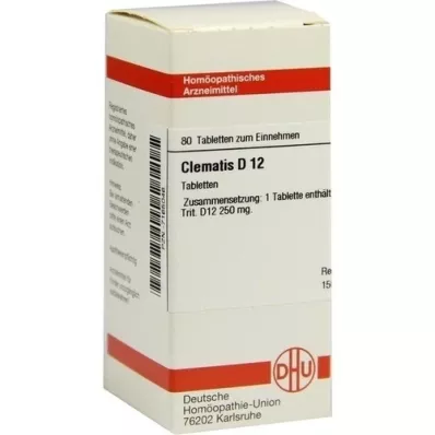 CLEMATIS D 12 tabletter, 80 stk
