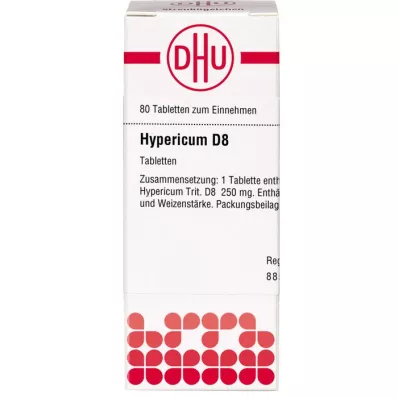 HYPERICUM D 8 tabletter, 80 stk