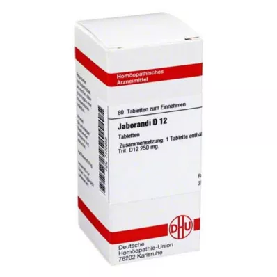 JABORANDI D 12 tabletter, 80 stk JABORANDI D 12 tabletter, 80 stk