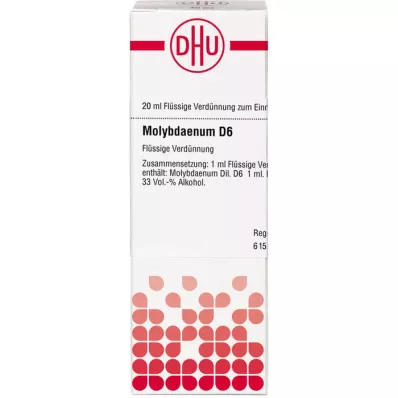 MOLYBDAENUM D6 Fortynding, 20 ml