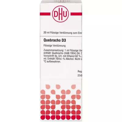 QUEBRACHO D3 Fortynding, 20 ml QUEBRACHO D3 Fortynding, 20 ml