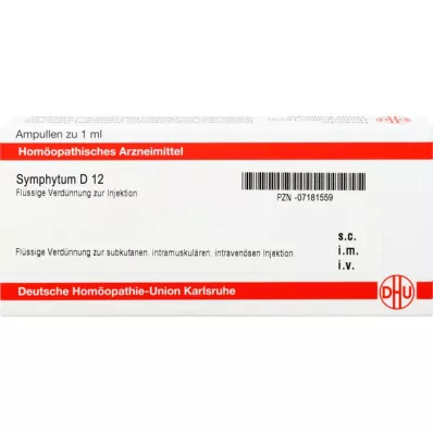 SYMPHYTUM D 12 ampuller, 10 ml