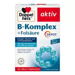 DOPPELHERZ B-kompleks+folinsyre tabletter, 45 stk