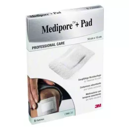 MEDIPORE+Pad 3M 10x15cm 3569NP gips, 5 stk