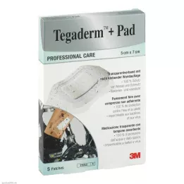TEGADERM 3M Plus Pad 5x7 cm Brugsklar 3582NP, 5 stk