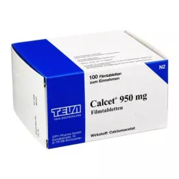 CALCET 950 mg filmovertrukne tabletter, 100 stk