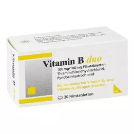 VITAMIN B DUO filmovertrukne tabletter, 20 stk