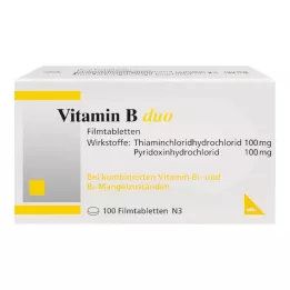 VITAMIN B DUO Filmovertrukne tabletter, 100 stk