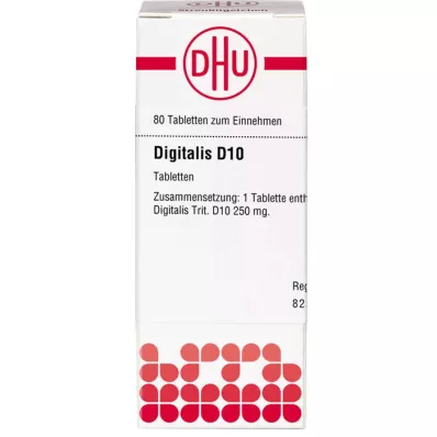 DIGITALIS D 10 tabletter, 80 stk