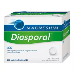 MAGNESIUM DIASPORAL 100 pastiller, 100 stk