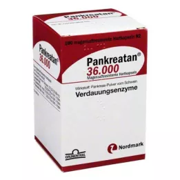 PANKREATAN 36.000 gastro-resistente hårde kapsler, 100 stk
